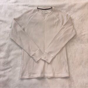 Sun + Stone Men's Long Sleeve Cream Shirt